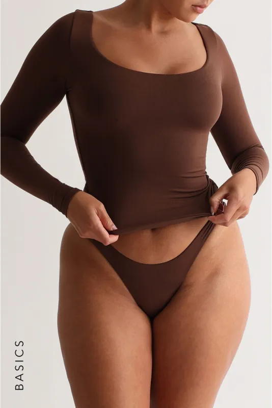Unforgettable Long Sleeve T-Shirt - Brown sold by My outfit online