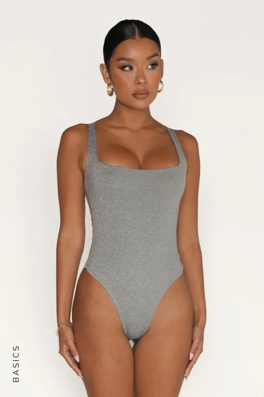 Second Skin Bodysuit - Stone Gray sold by My outfit online