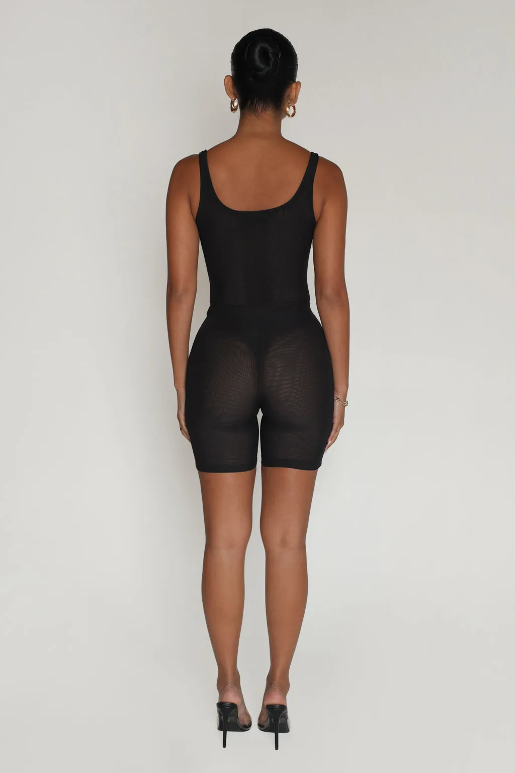 Just High Waisted Mesh Shorts -Black sold by My outfit online product image thumbnail 3