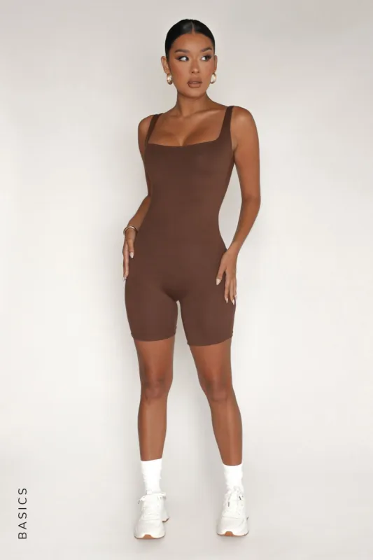 Second Skin Romper - Brown sold by My outfit online