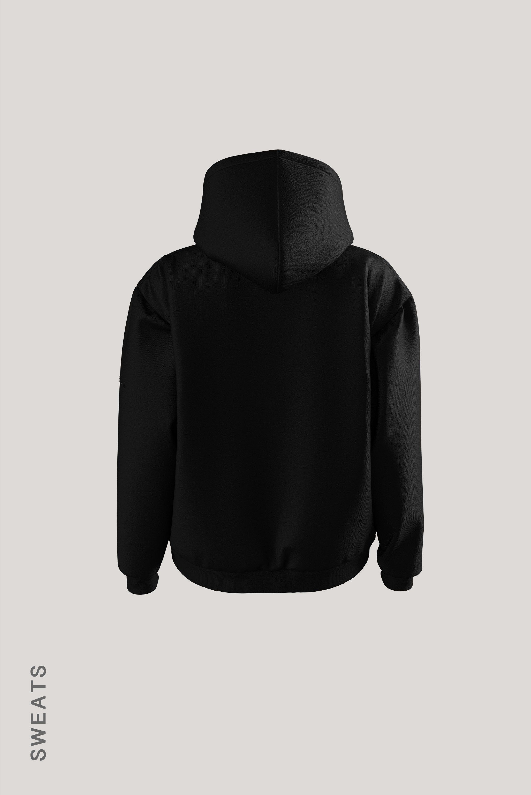 Casual Zip Up Hoodie - Black sold by My outfit online product image thumbnail 2