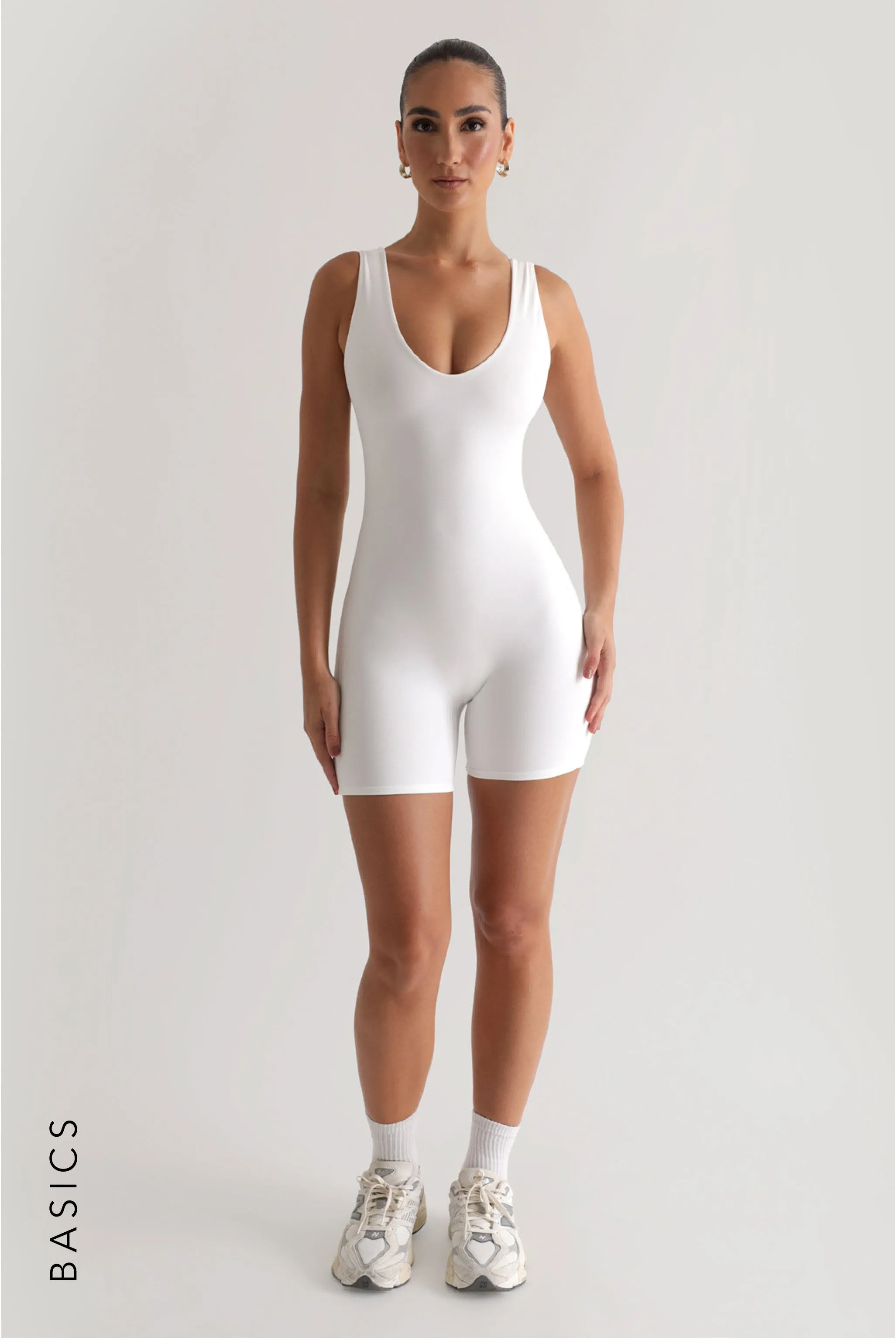 Scoop Neck Romper - White sold by My outfit online product image thumbnail 2