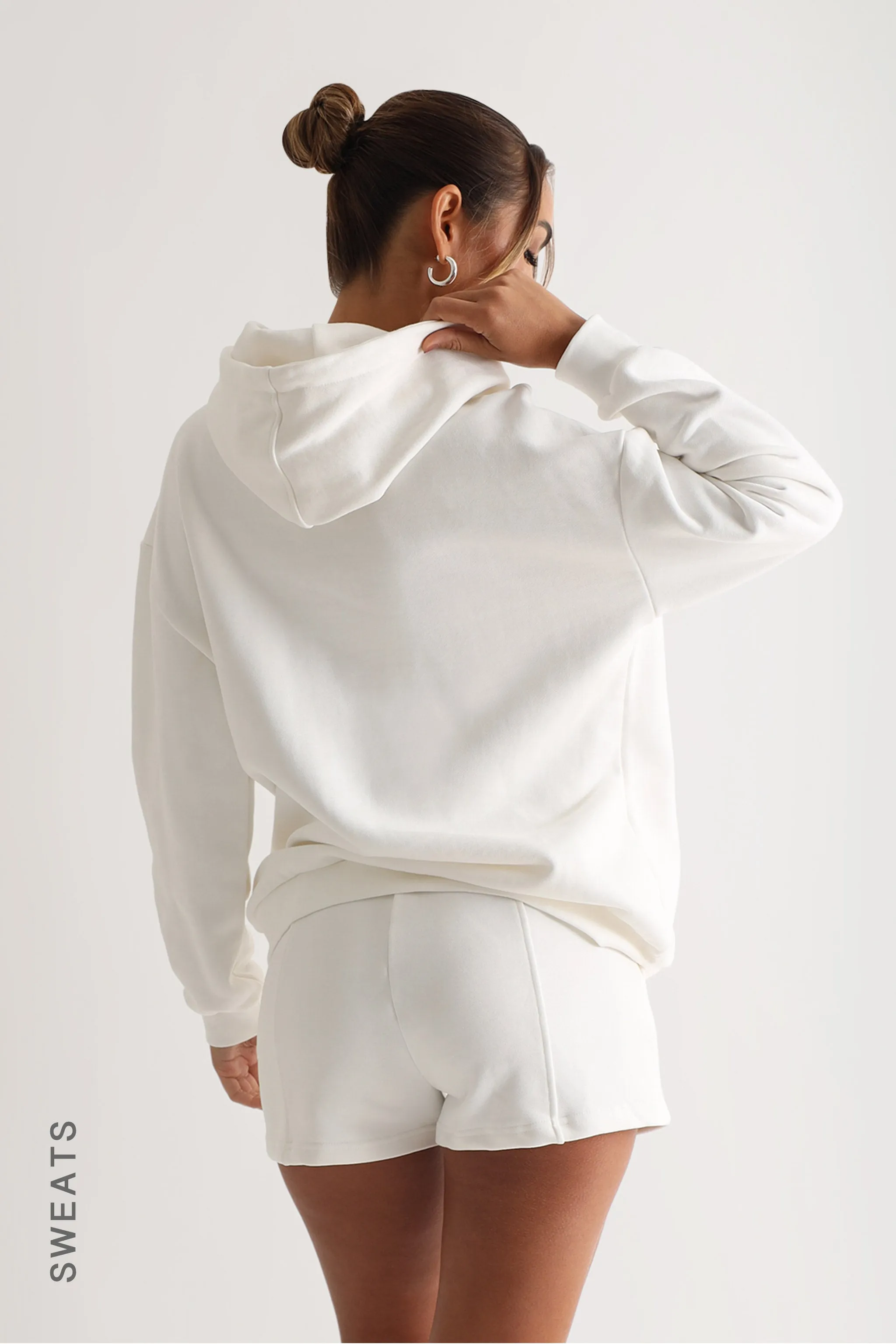 Relaxed Fit Hoodie - White sold by My outfit online product image thumbnail 2