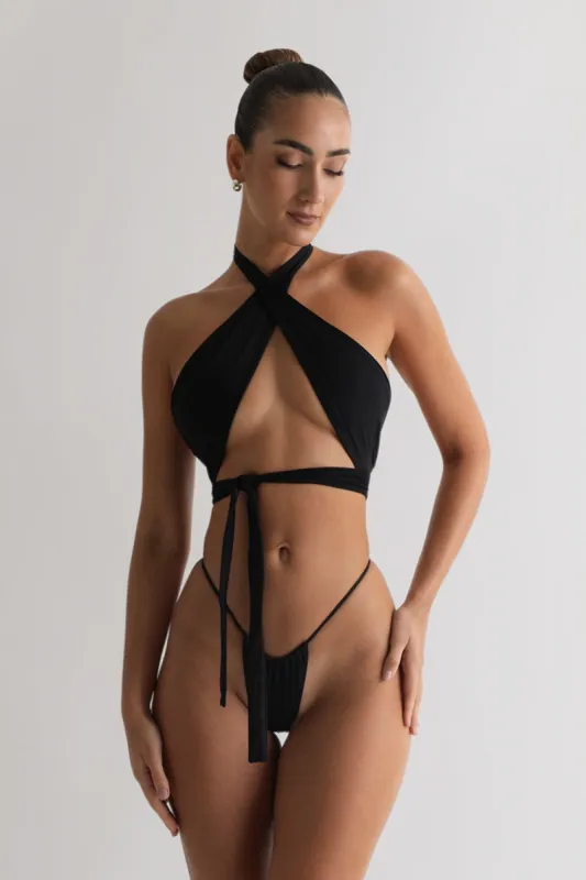 Gigi Multi Way Bikini Top  - Black sold by My outfit online