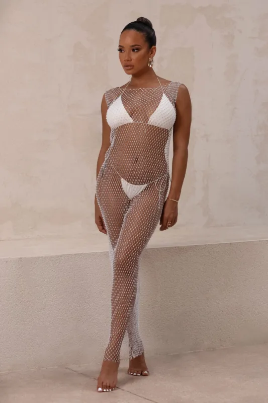 Fancy Escape Cover Up - White sold by My outfit online