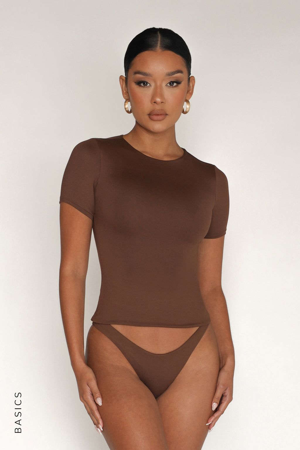 Mist Short Sleeve T-Shirt - Brown sold by My outfit online product image thumbnail 3