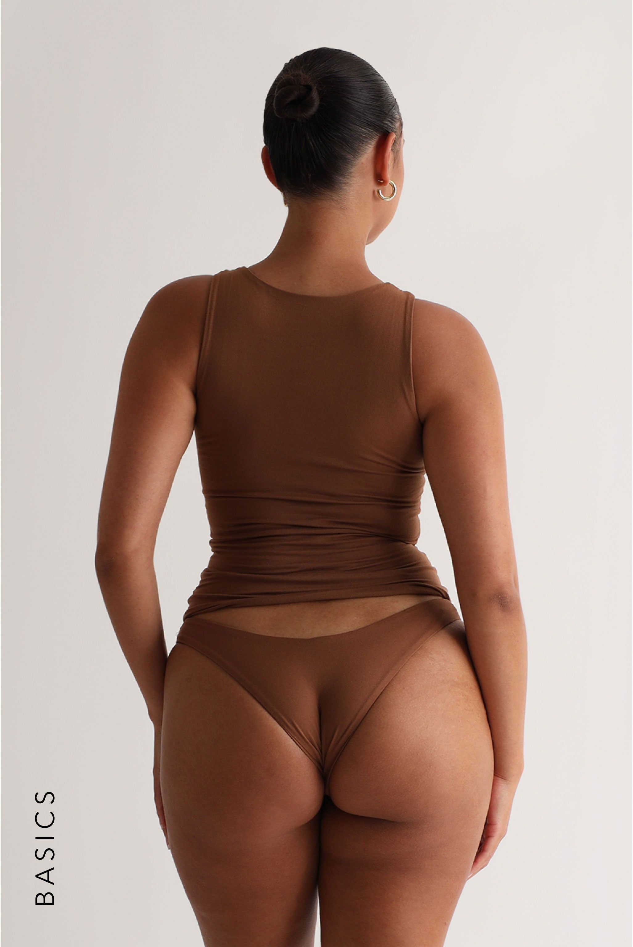 Daily Sleeveless T-Shirt - Light Brown sold by My outfit online product image thumbnail 4