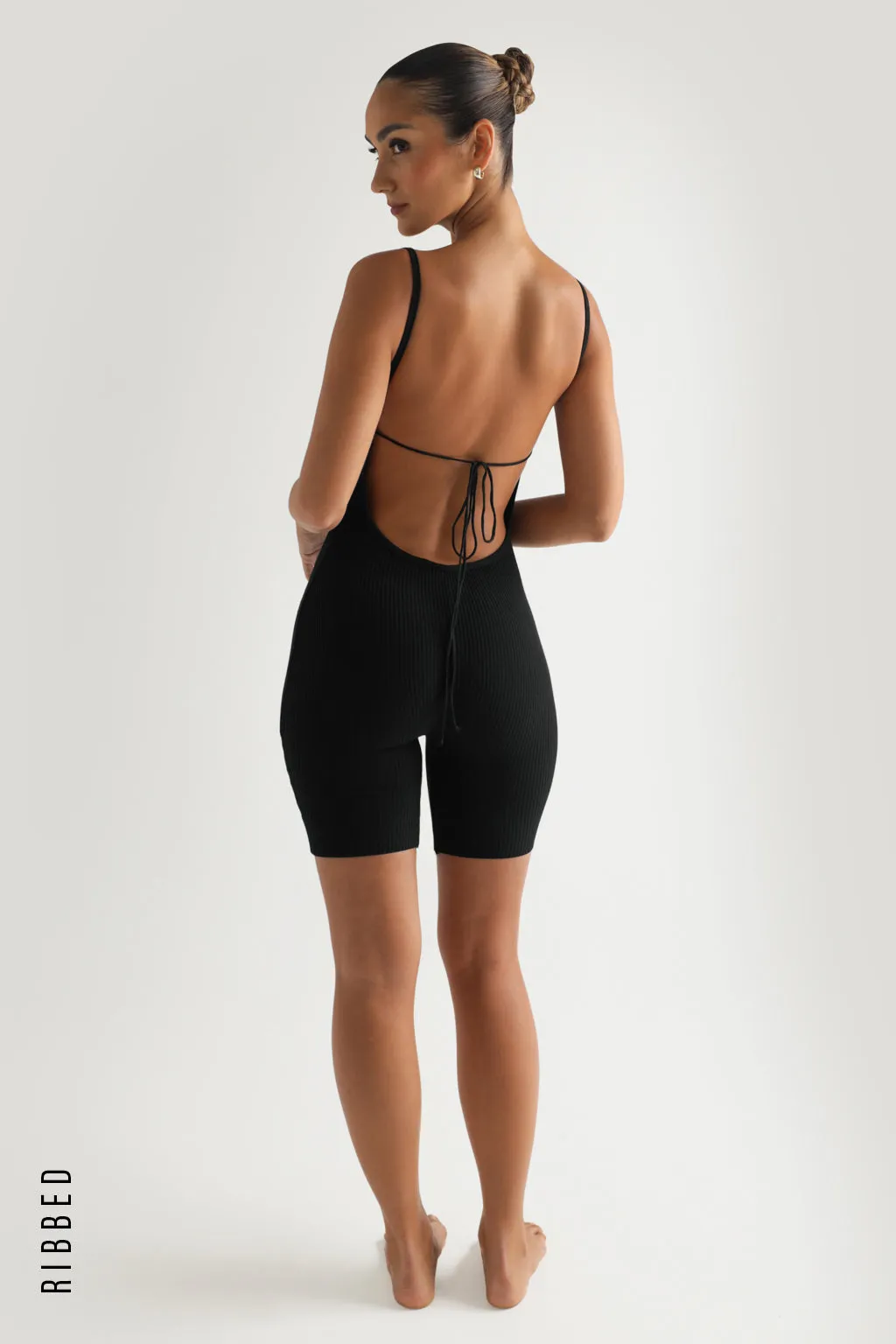 Back For More Ribbed Romper - Black sold by My outfit online product image thumbnail 4
