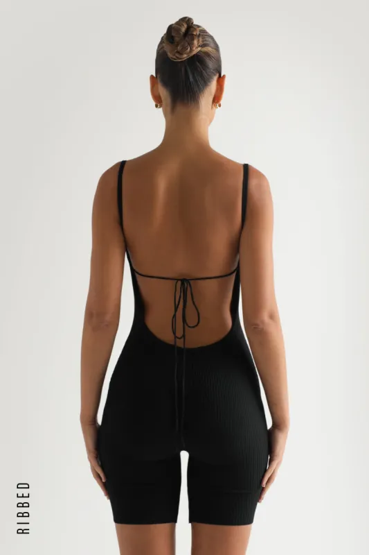 Back For More Ribbed Romper - Black sold by My outfit online