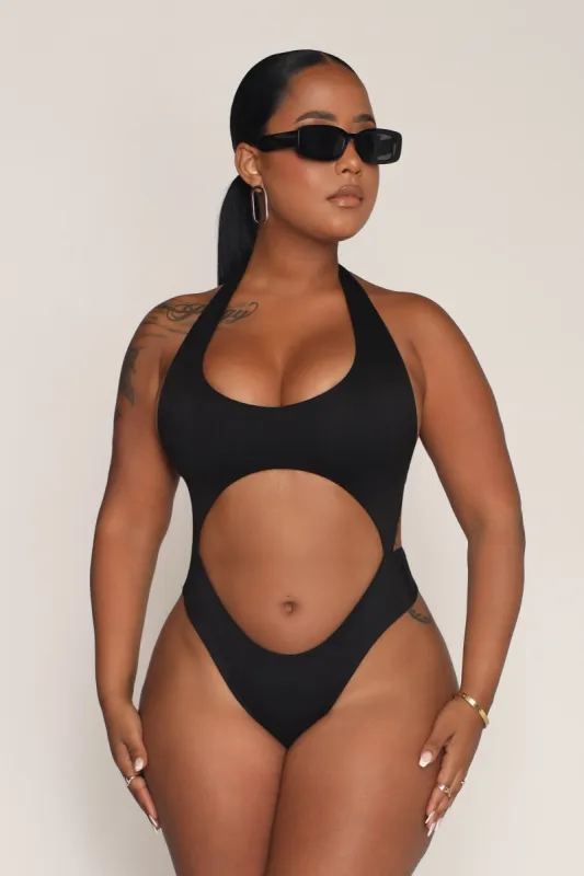 Stella Halter Bodysuit - Black sold by My outfit online