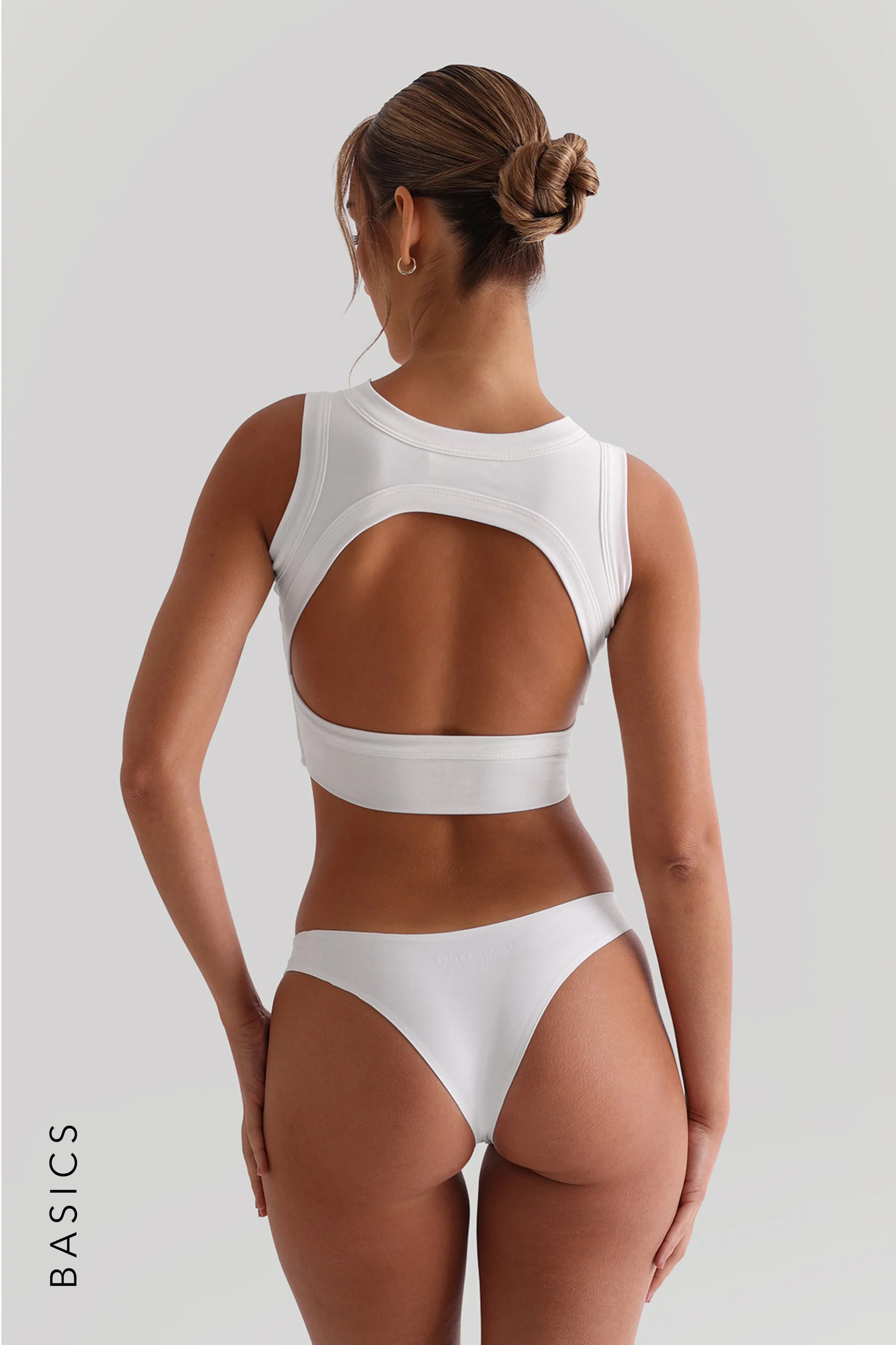 Open Back Crop Top - White sold by My outfit online product image thumbnail 4