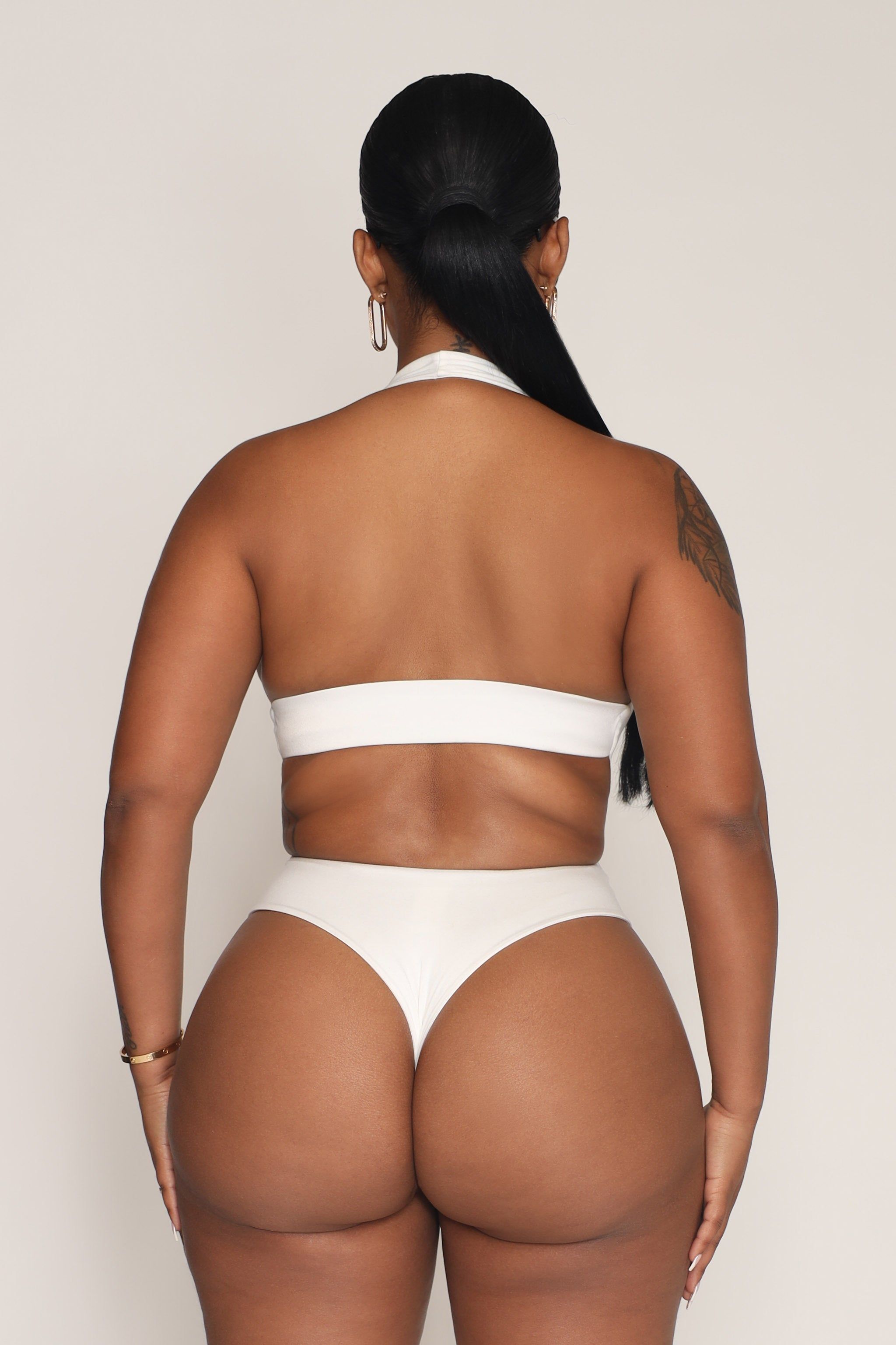 Stella Halter Bodysuit - White sold by My outfit online product image thumbnail 4