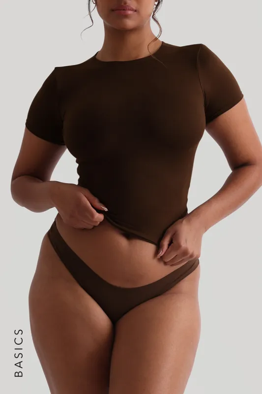 Mist Short Sleeve T-Shirt - Espresso sold by My outfit online