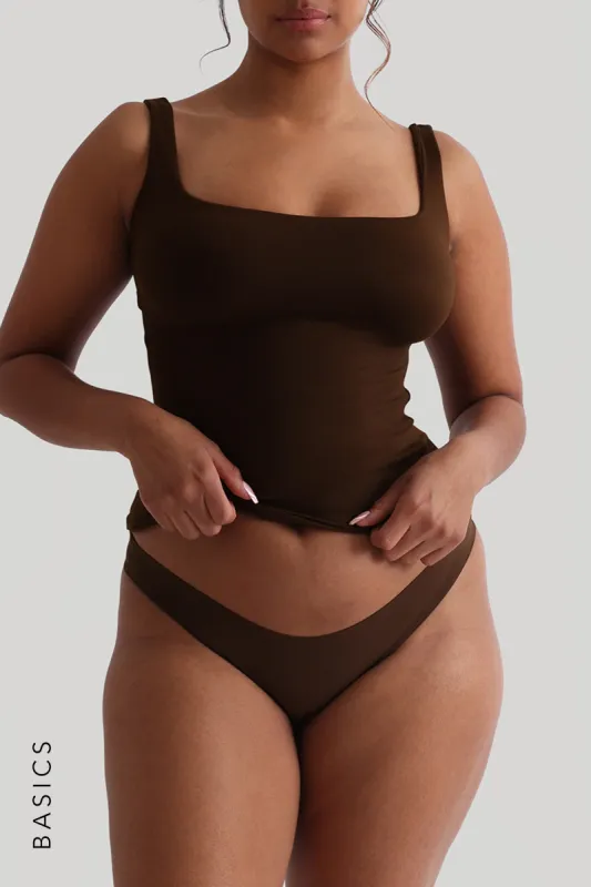 Second Skin Tank Top - Espresso sold by My outfit online