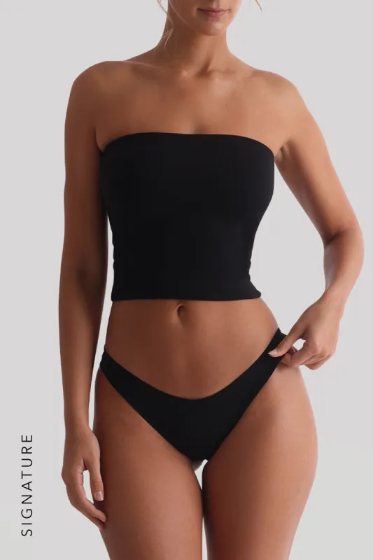 Classic Mid-Length Tube Top - Black sold by My outfit online