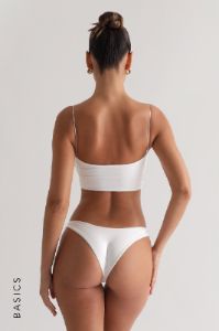 String Cami Crop Top - White sold by My outfit online