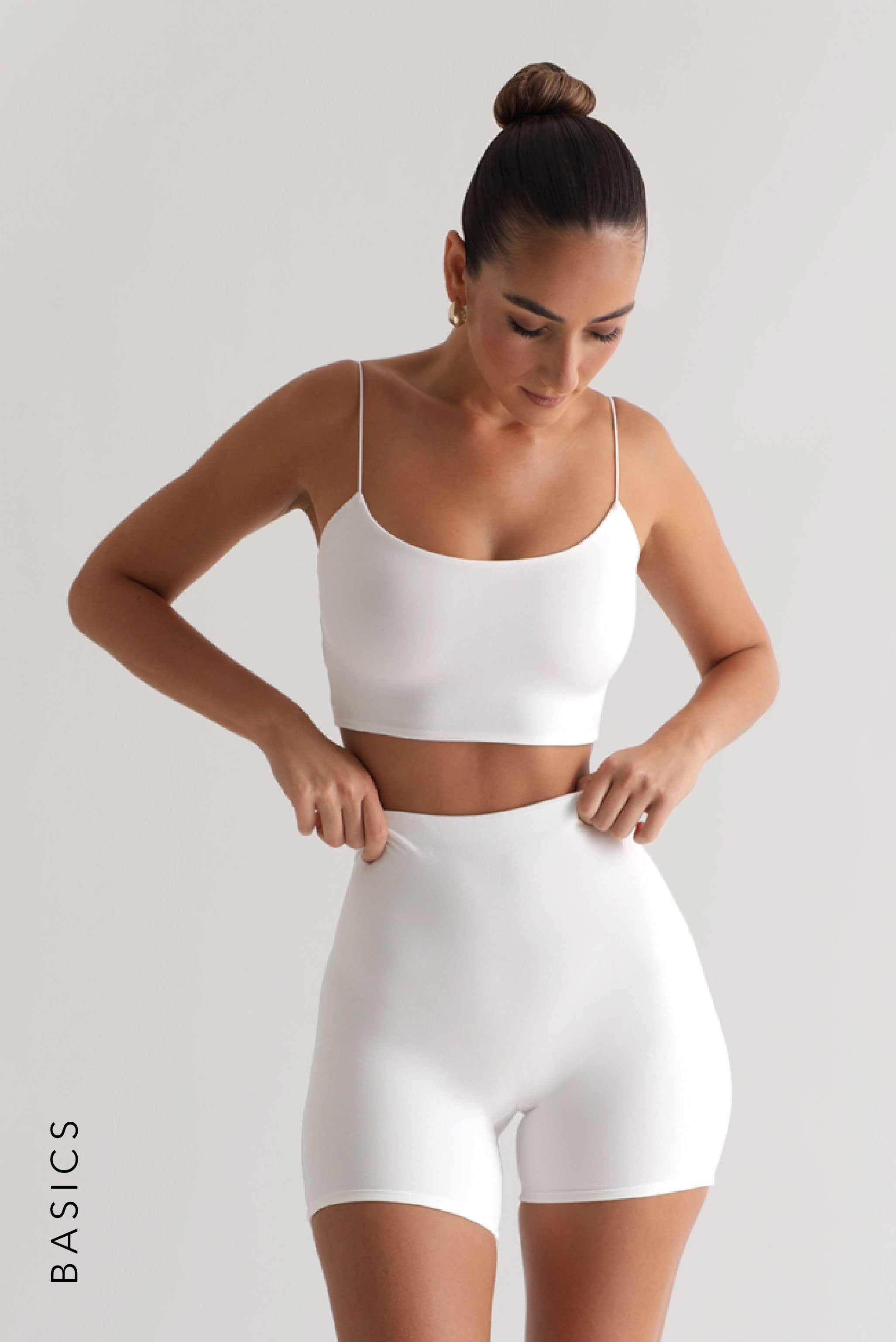 String Cami Crop Top - White sold by My outfit online