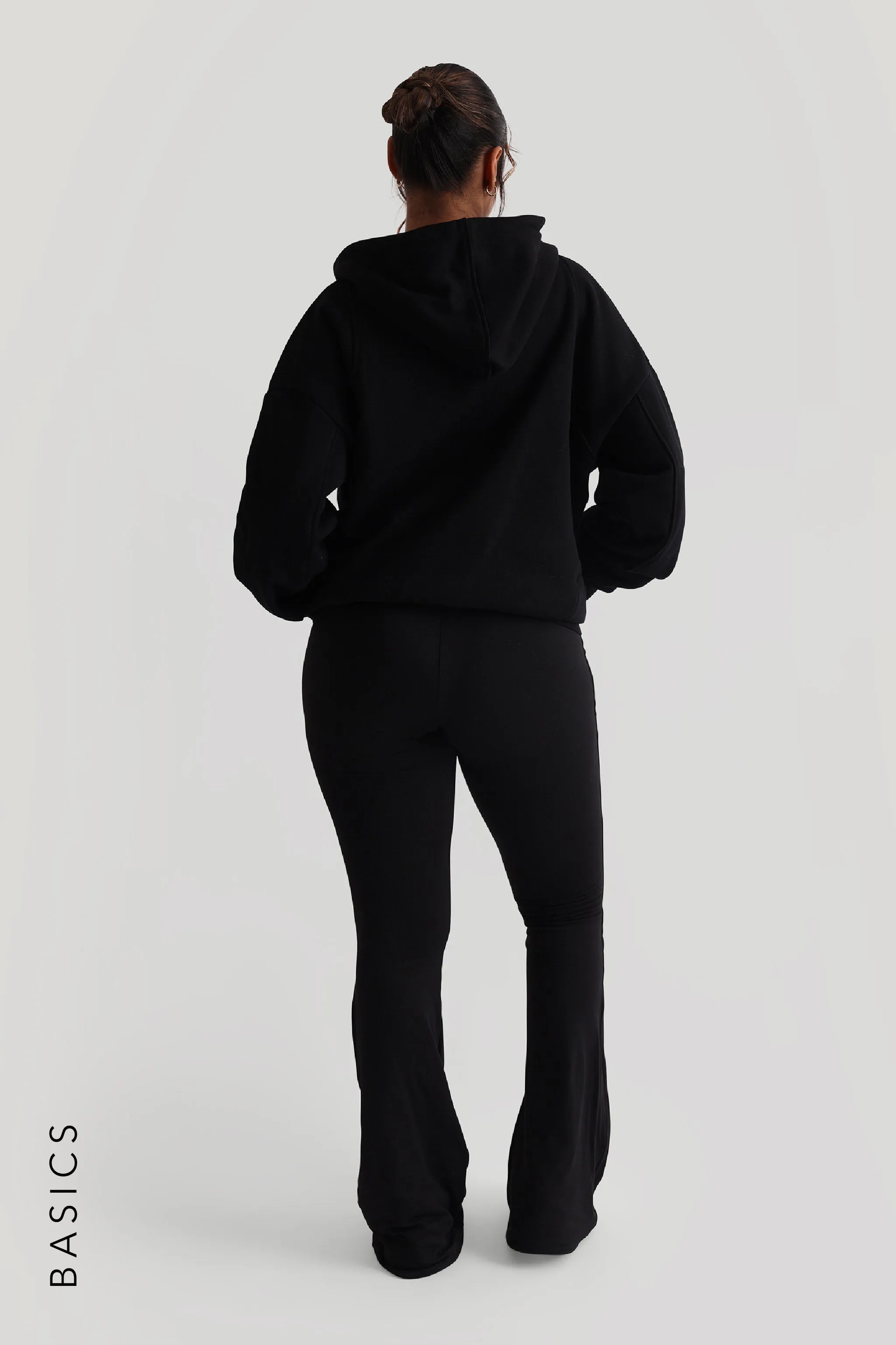 Boyfriend Zip-Up Hoodie - Black sold by My outfit online product image thumbnail 4