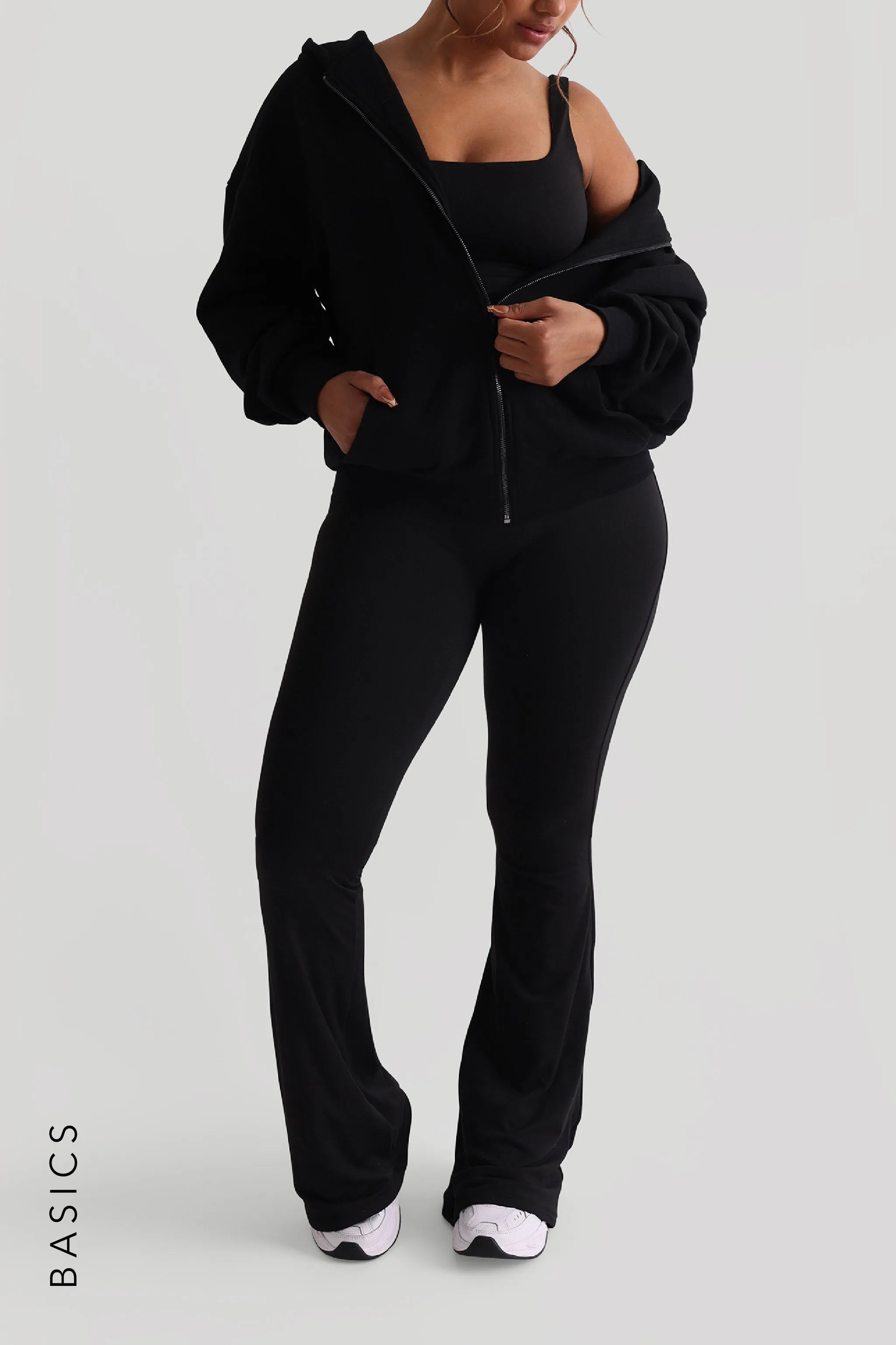 Boyfriend Zip-Up Hoodie - Black sold by My outfit online product image thumbnail 3