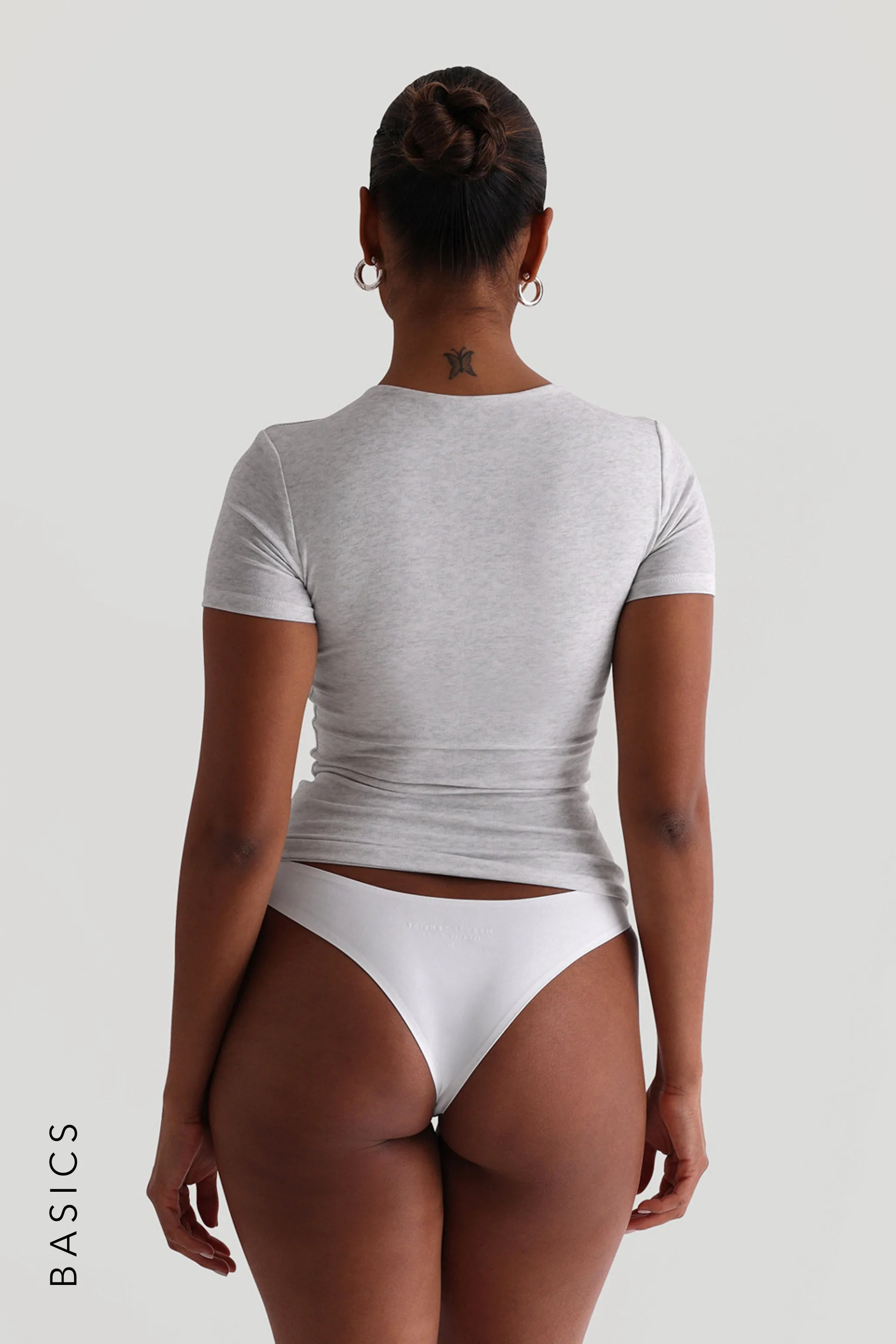 Mist Short Sleeve T-Shirt - Light Heather Gray sold by My outfit online product image thumbnail 4