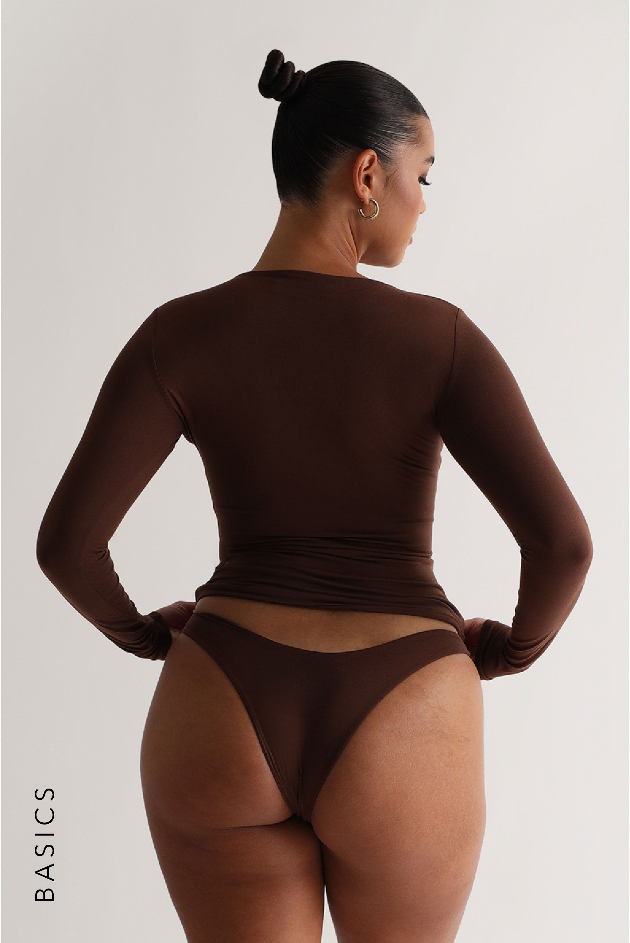 Mist Long Sleeve T-Shirt - Brown sold by My outfit online product image thumbnail 2