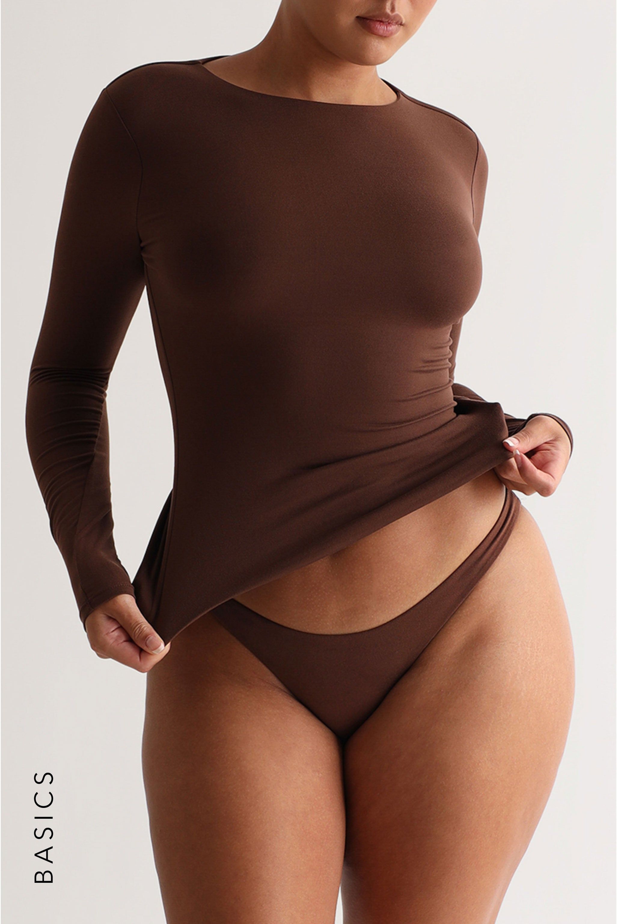 Mist Long Sleeve T-Shirt - Brown sold by My outfit online