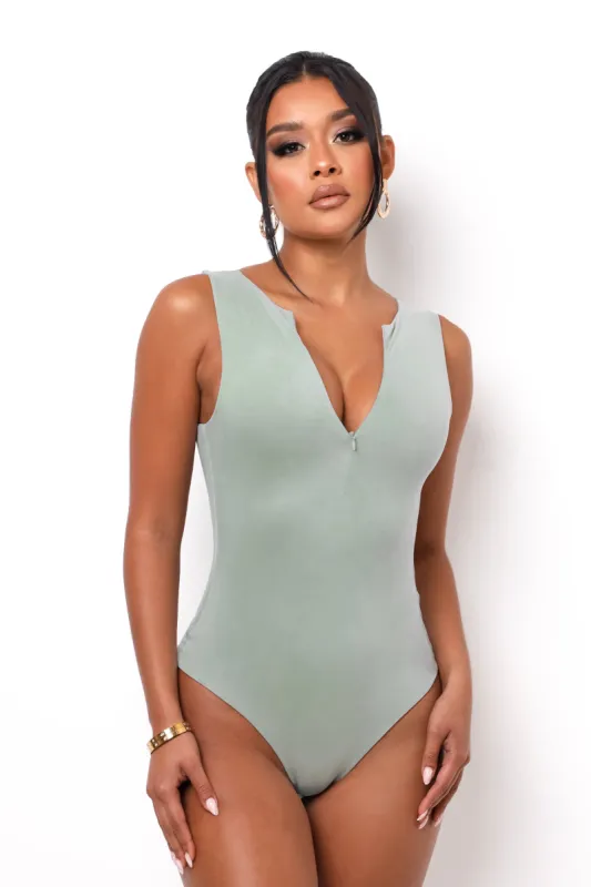 Kimmy Bodysuit - Aqua Gray sold by My outfit online