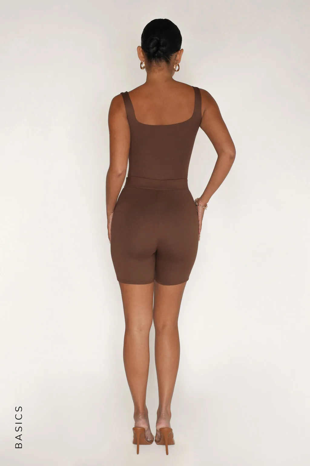 Just High Waisted Shorts - Brown sold by My outfit online product image thumbnail 3