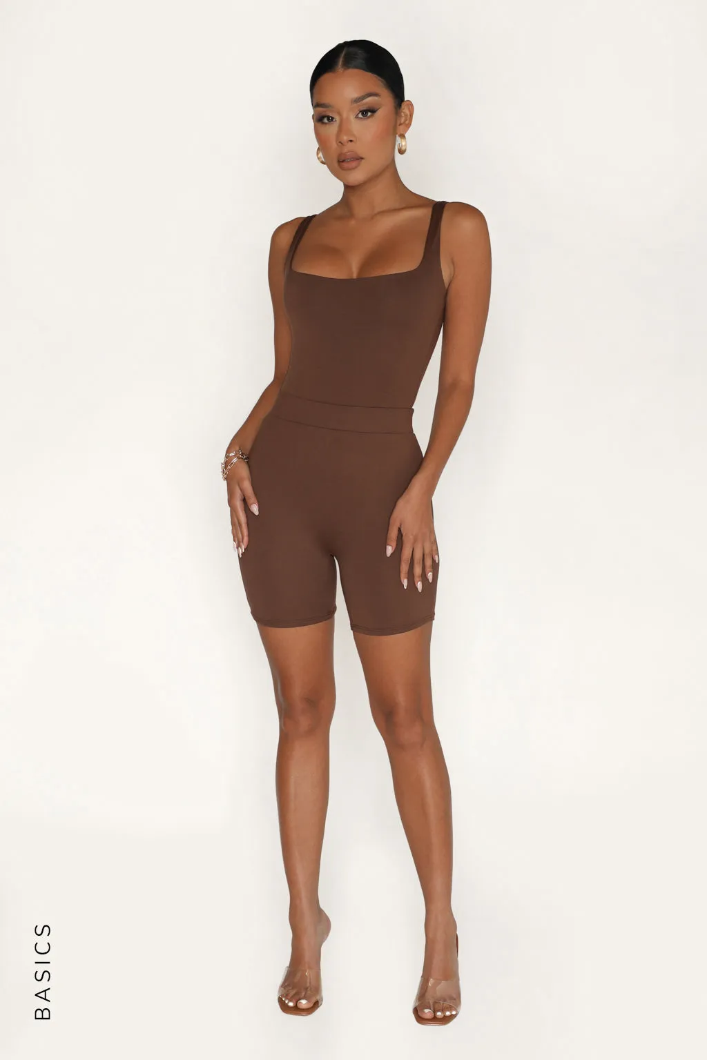 Just High Waisted Shorts - Brown sold by My outfit online