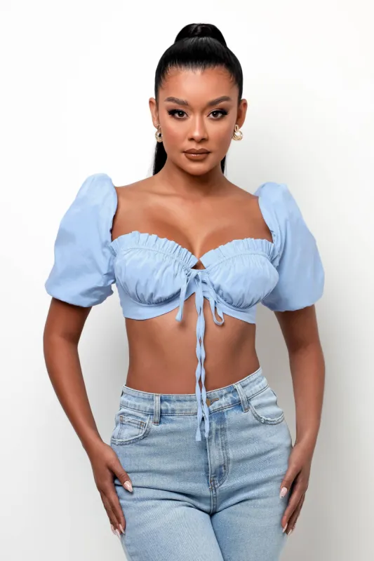 Close Together Top - Light Blue sold by My outfit online