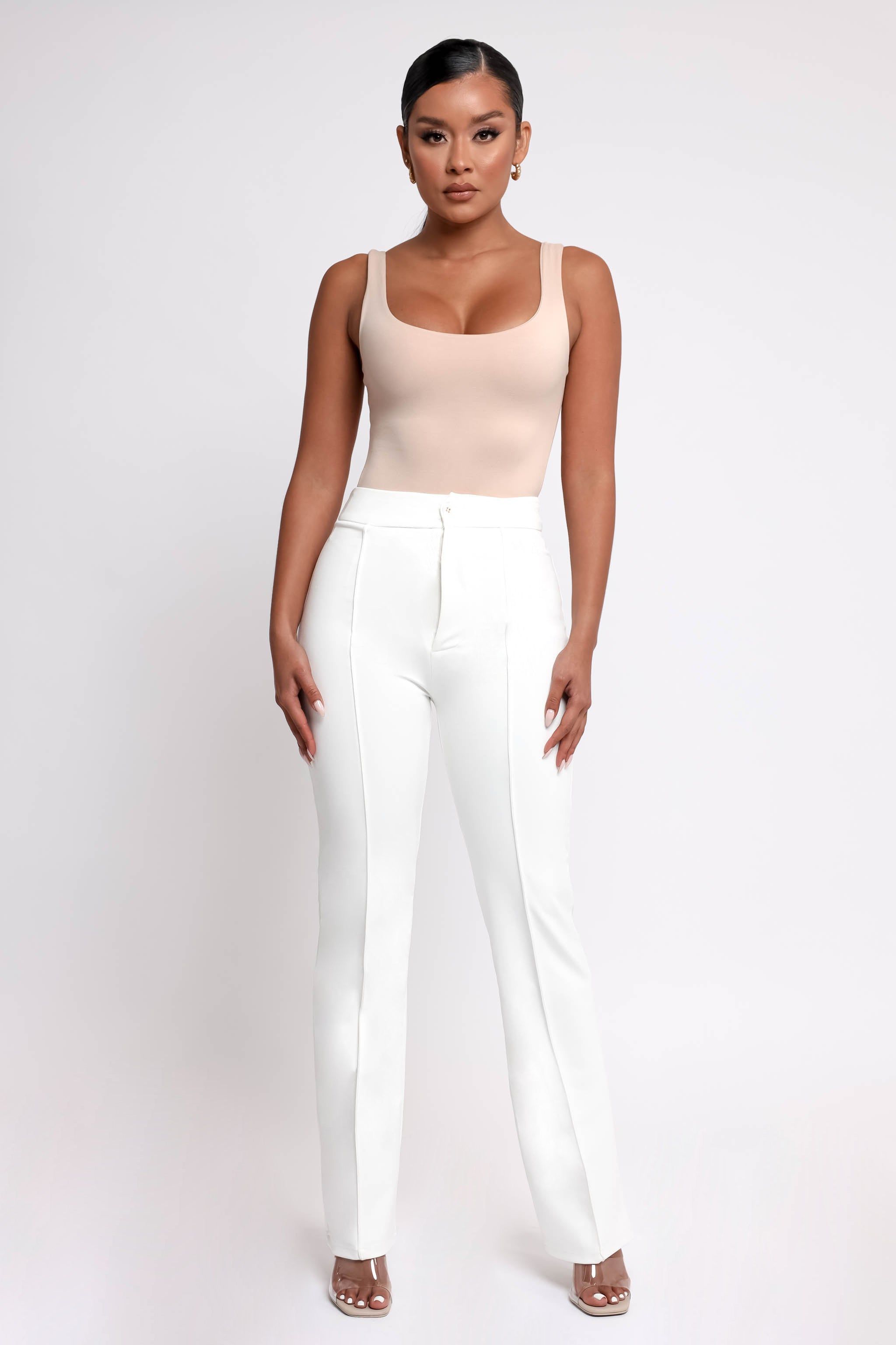 Vivi Wide Leg Trousers - White sold by My outfit online product image thumbnail 2