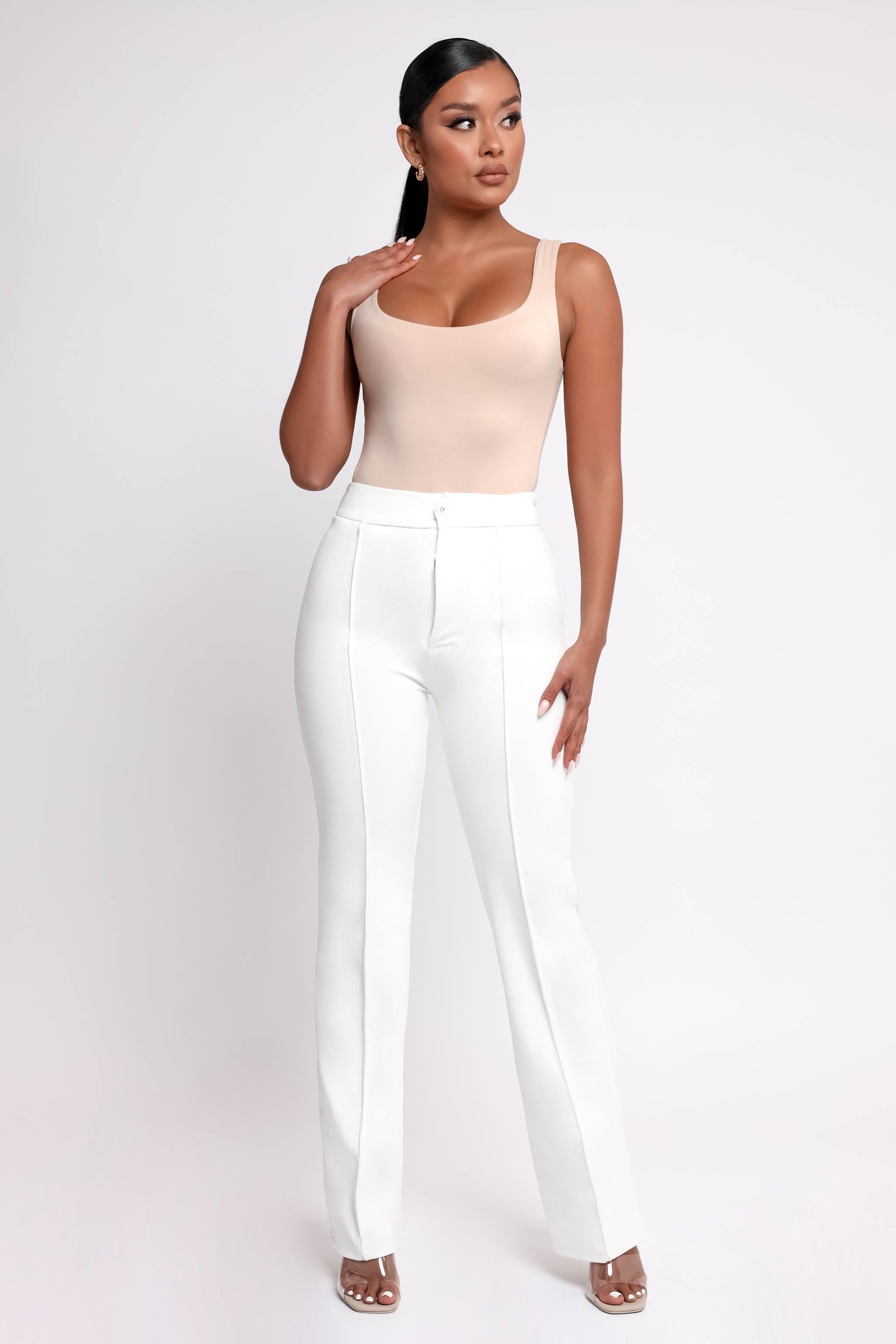 Vivi Wide Leg Trousers - White sold by My outfit online