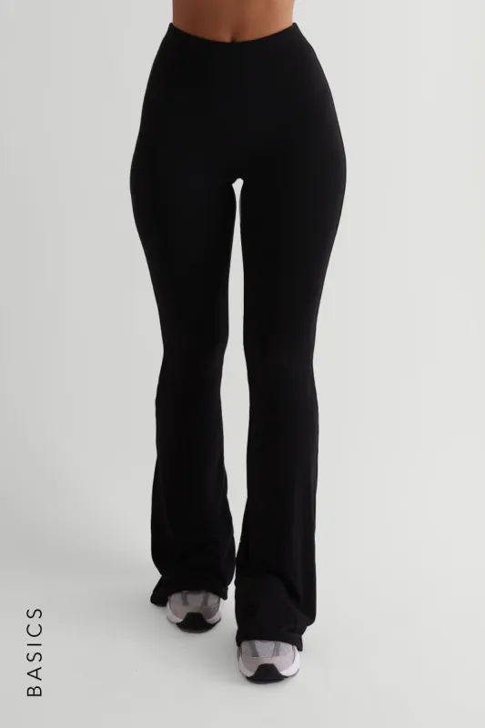 PRO-TECHNICAL FLARED LEGGINGS - Black sold by My outfit online