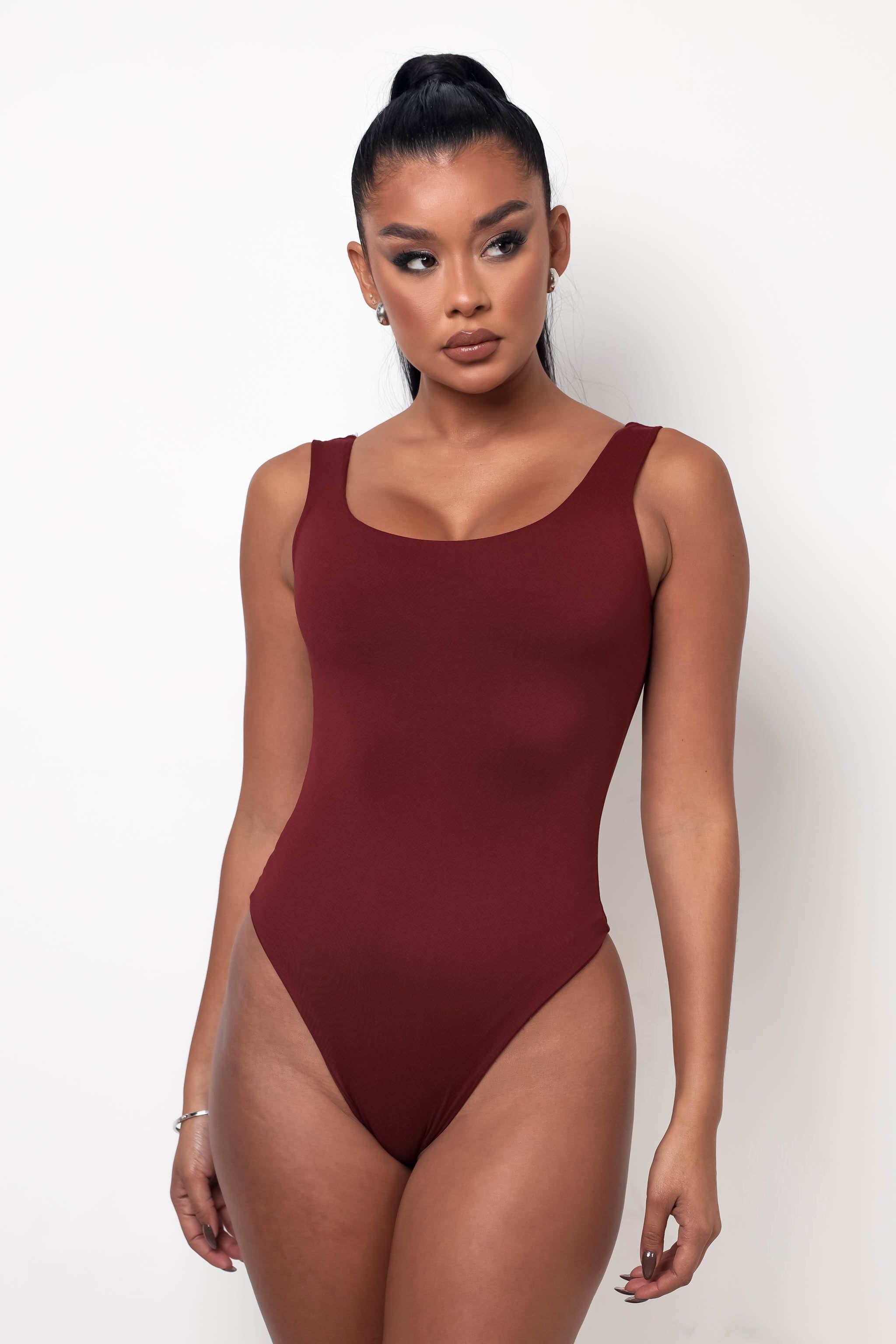 Simple Life Bodysuit - Burgundy sold by My outfit online product image thumbnail 2