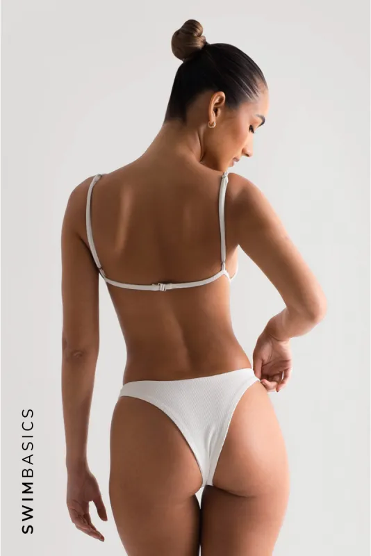 Ace Textured Bikini Bottoms - White sold by My outfit online