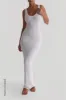 Tank Micro-Ribbed Maxi Dress - White sold by My outfit online