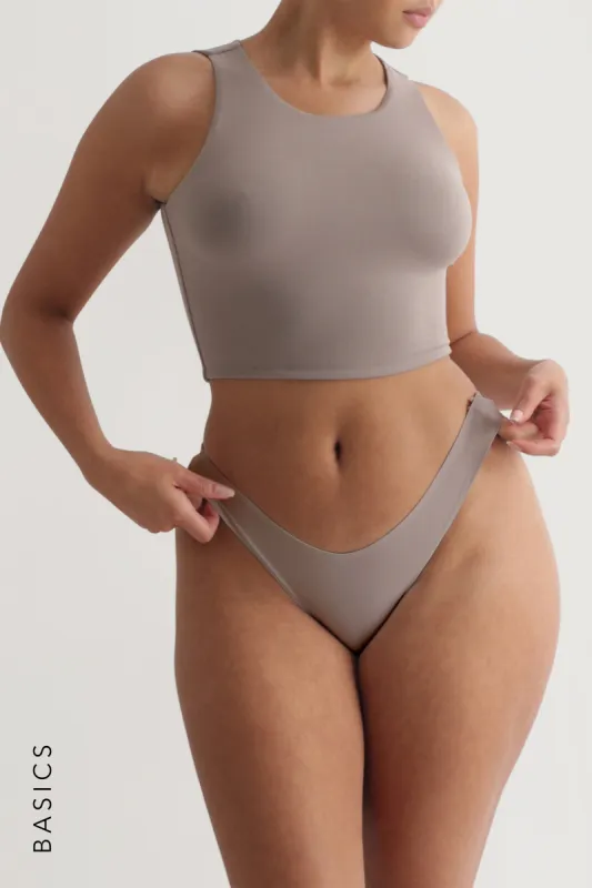 Daily Crop Top - Smokey Taupe sold by My outfit online