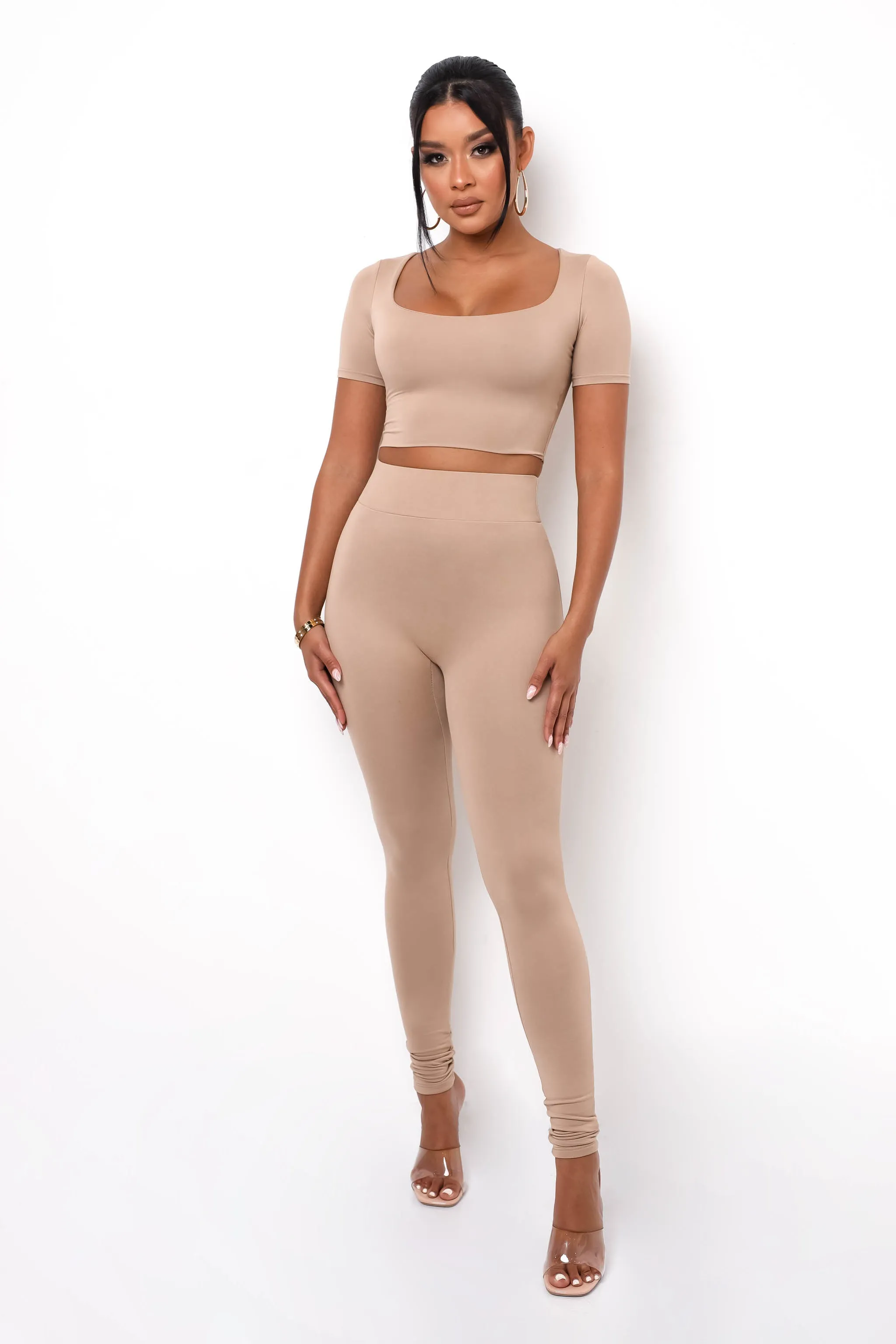 Ultra High Waisted Leggings - Light Mocha sold by My outfit online