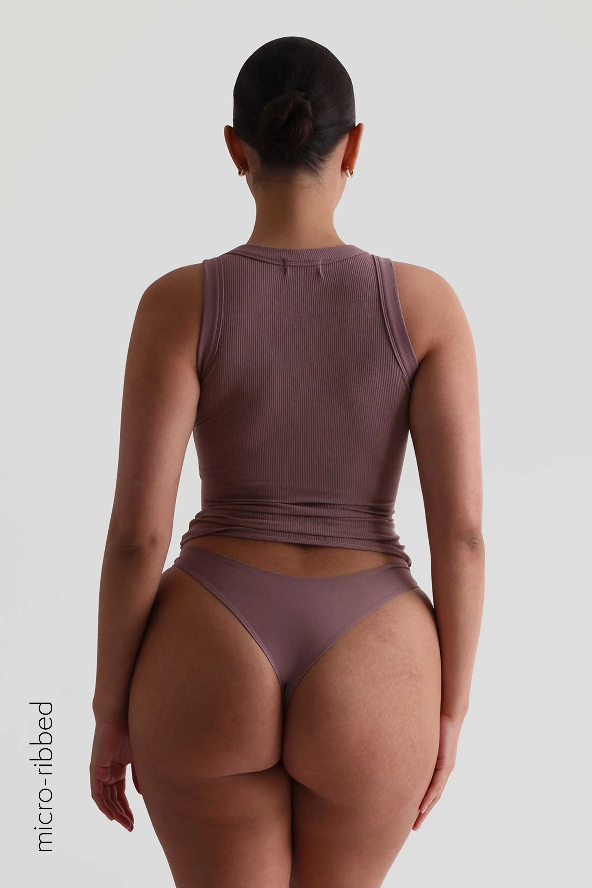 Crew Micro-Ribbed Tank Top - Vintage Purple sold by My outfit online product image thumbnail 2