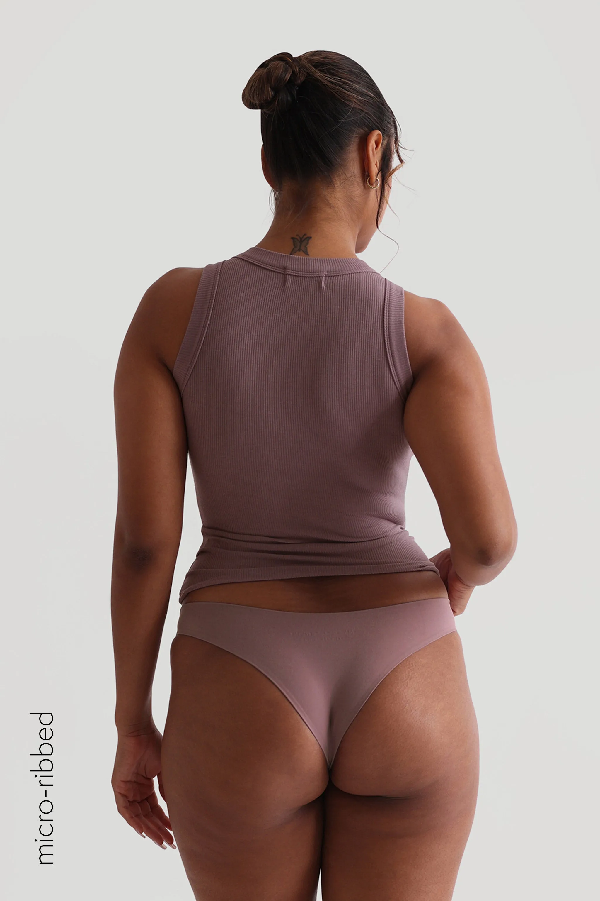 Crew Micro-Ribbed Tank Top - Vintage Purple sold by My outfit online product image thumbnail 4