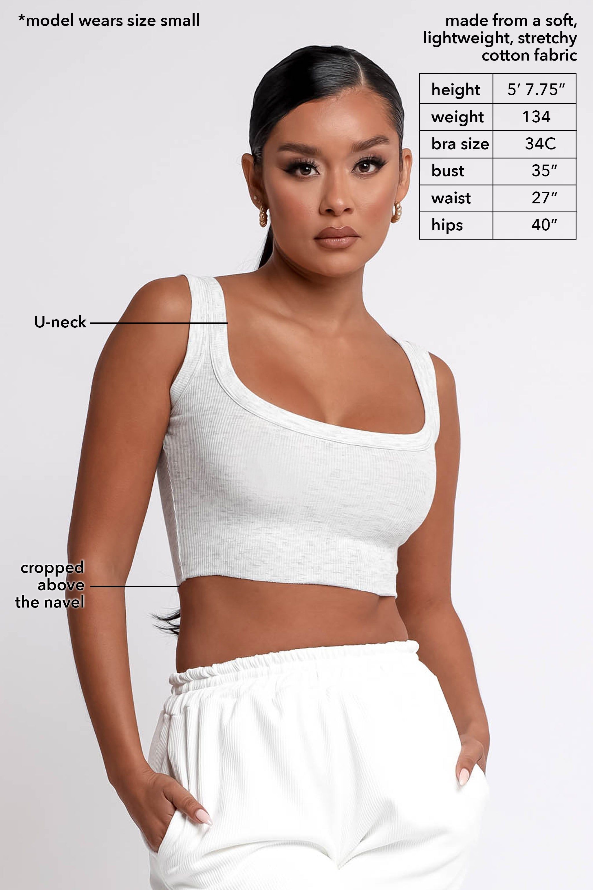 Cotton Tank Top - Gray sold by My outfit online product image thumbnail 2