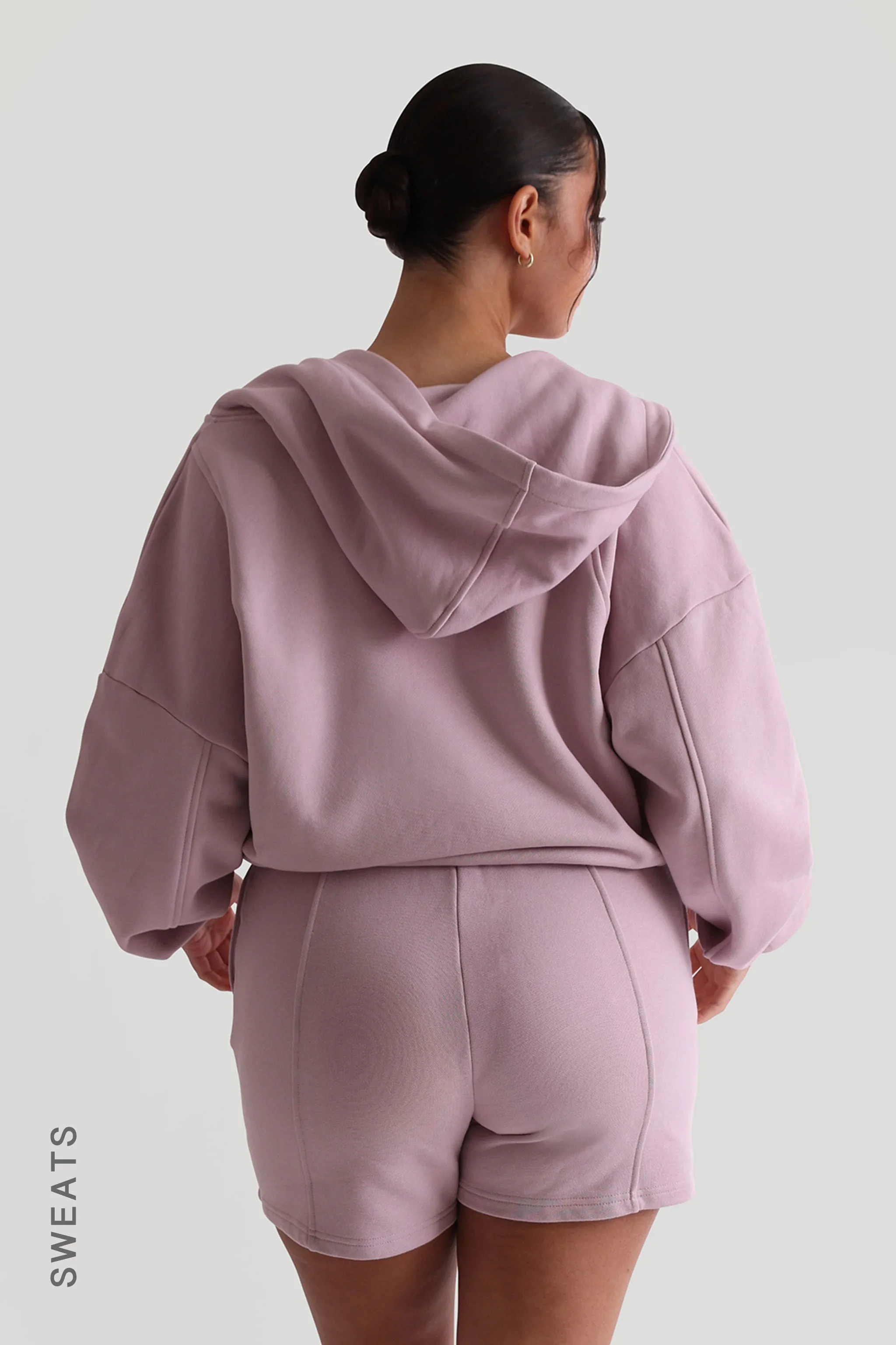 Boyfriend Zip-Up Hoodie - Lavender sold by My outfit online product image thumbnail 2