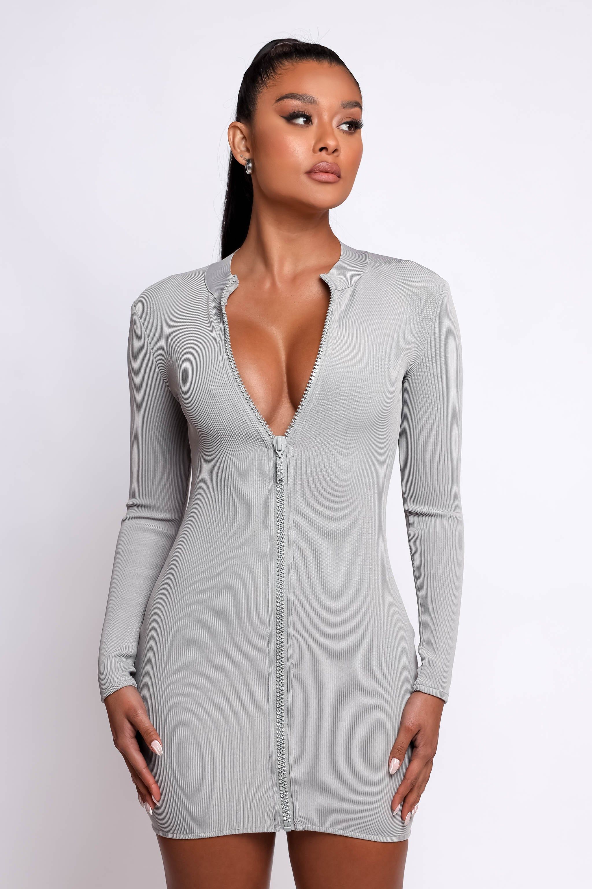 Molly Bandage Mini Dress - Gray sold by My outfit online