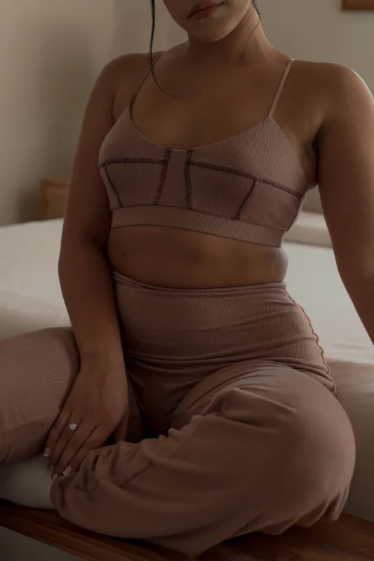 Essence Cotton Bralette - Mocha sold by My outfit online