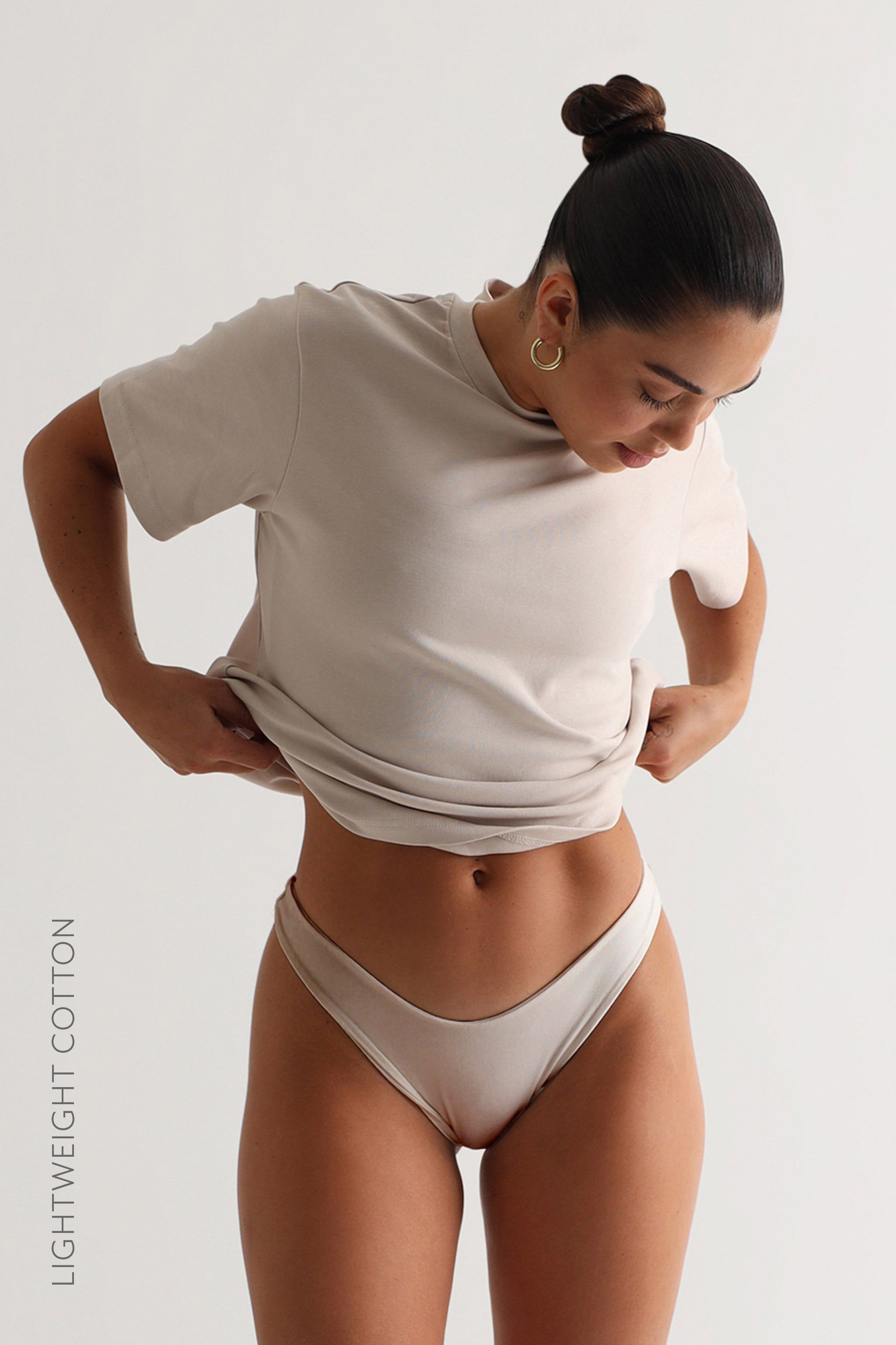 Relaxed Fit T-Shirt - Light Beige sold by My outfit online product image thumbnail 4