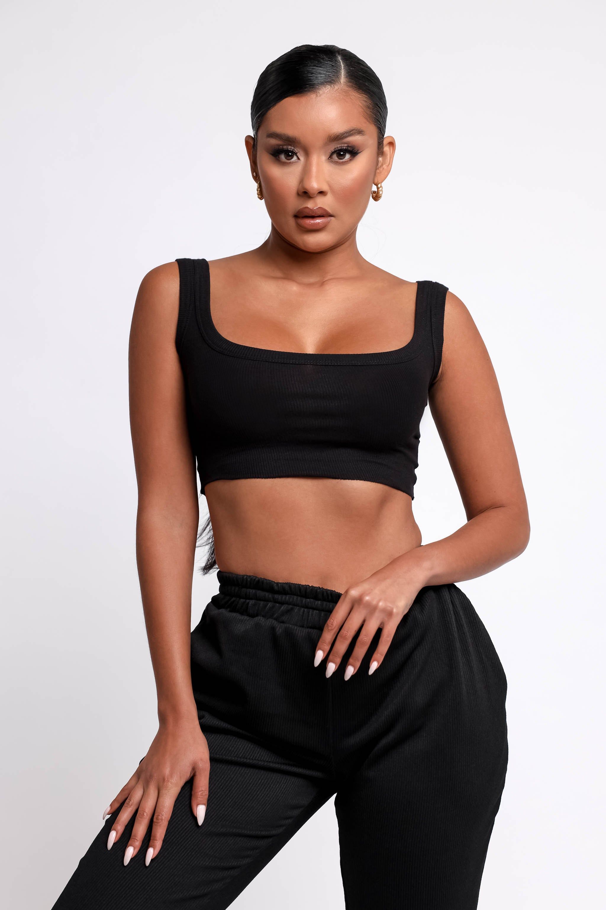 Cotton Tank Top - Black sold by My outfit online product image thumbnail 3