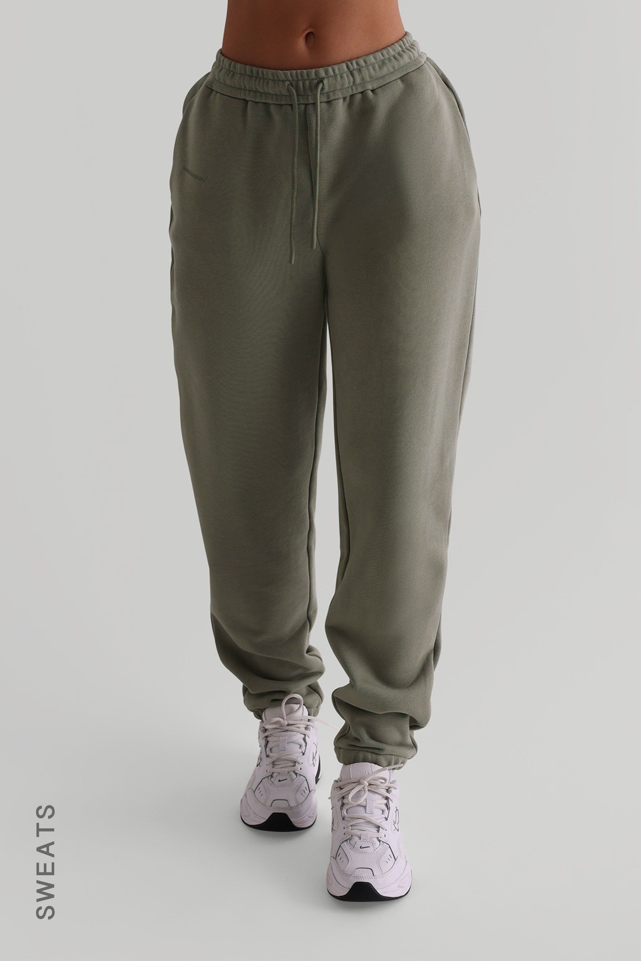 Jogger Fit Sweatpants - Dark Sage sold by My outfit online