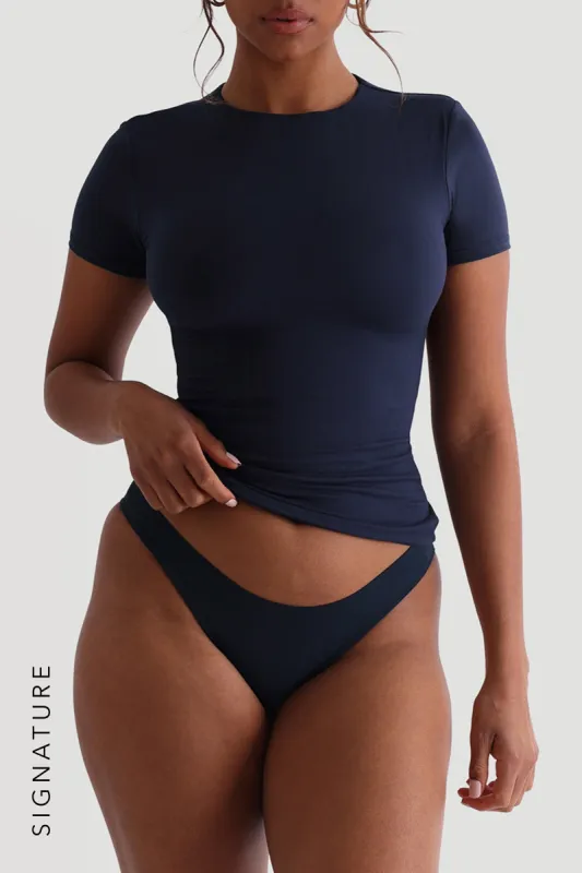 Mist Short Sleeve T-Shirt - Navy sold by My outfit online