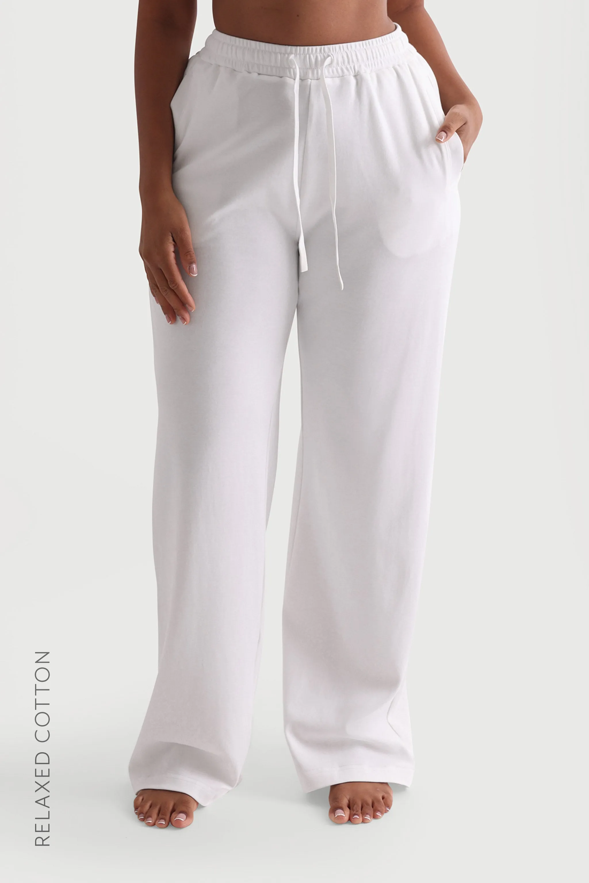 Relaxed Cotton Pants - White sold by My outfit online product image thumbnail 4