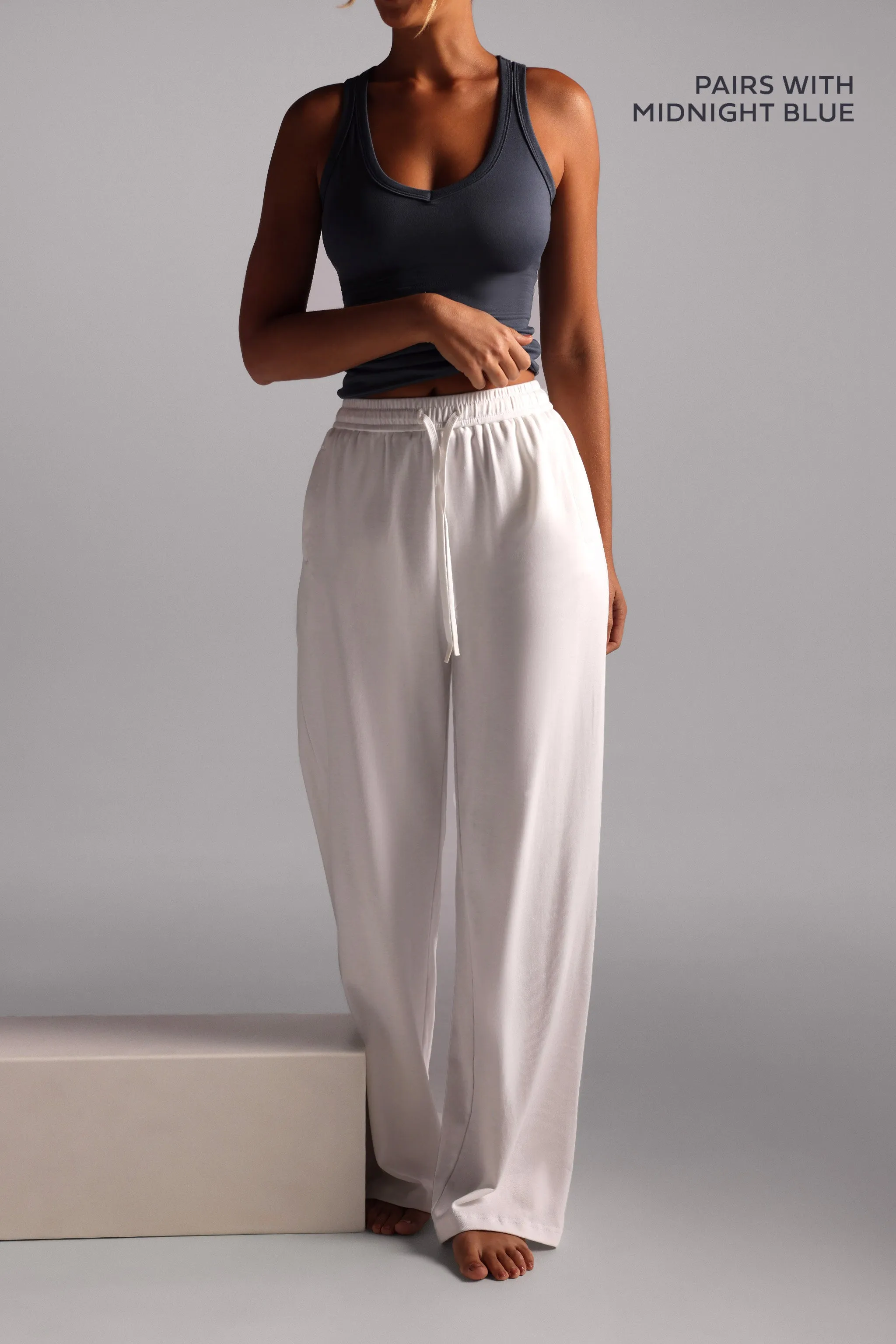 Relaxed Cotton Pants - White sold by My outfit online